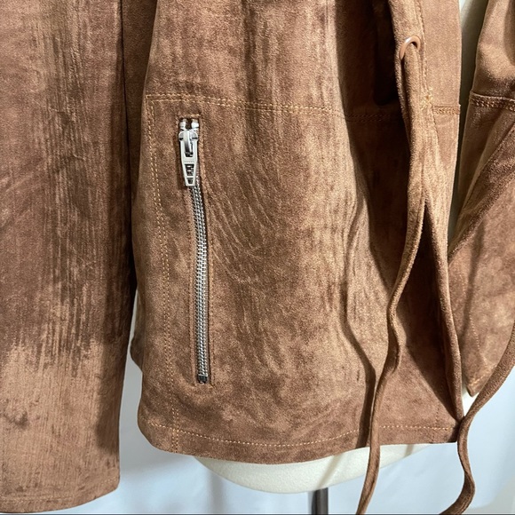 Blank NYC Faux Suede Long Sleeve Hoodie - Picture 8 of 15